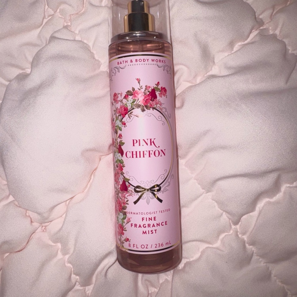 Bath & Body Works Pink Chiffon Fine Fragrance Mist - Pink, Gold